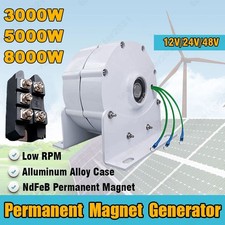 8000W 12V/24V/48V 3 phases Générateur à aimants permanents Pour turbine éolienne