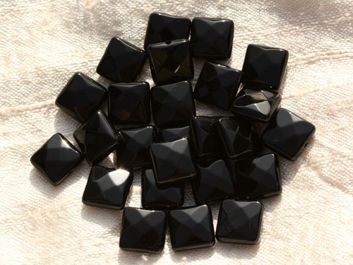 2pc perles pierre onyx - 2pc,