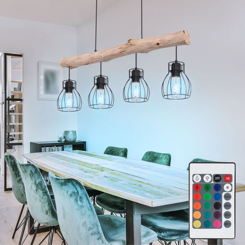 Rgb led bois luminaire - led,