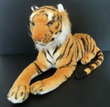 Doudou peluche tigre uni - peluche,