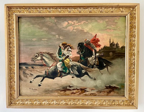 Tableau orientaliste huile - tableau,