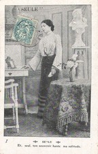 LOT 4 CARTES POSTALES NOIR