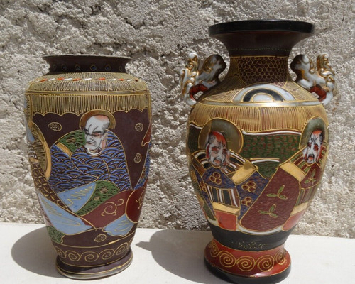 Paire vases satsuma - paire,