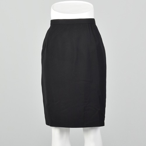 Black pencil skirt 1990s - black,