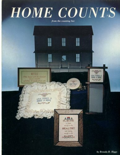 Home counts cross stitch - home,