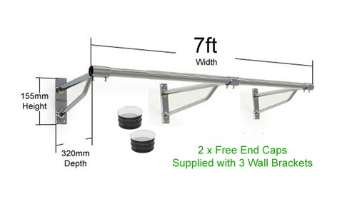 7ft rail porte vêtements - 7ft, porte-vêtements