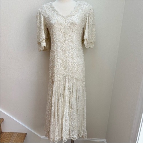 Cache vintage beaded - beaded, dress