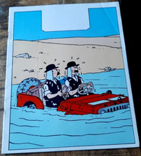 Hergé T.L & Tintin - Ancien cahier - Pays Or Noir, Dupondt - Jamais utilisé-1990