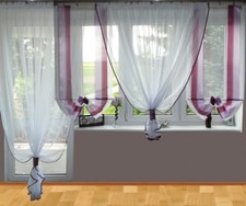 Rideau moderne prêt à l'emploi en voile balcon LOT beau rideau AG26 A rideau de balcon