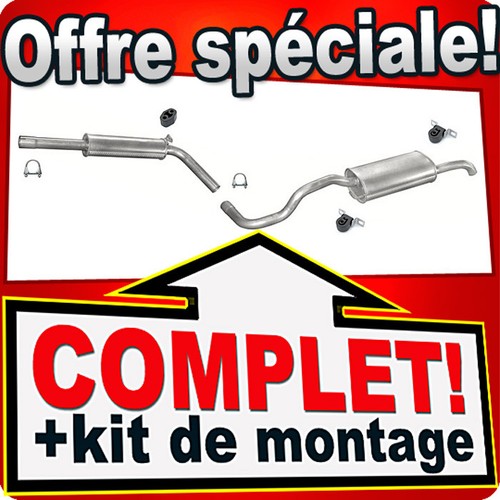 Ligne pot échappement pour - pot,