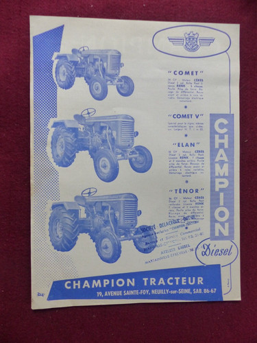 Prospectus catalogue agricole - prospectus,