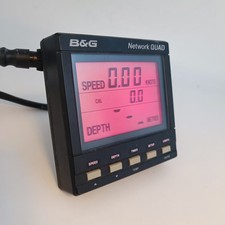 B&G Network QUAD Instrument Display Unit Vitesse Profondeur Temp Marine Boat