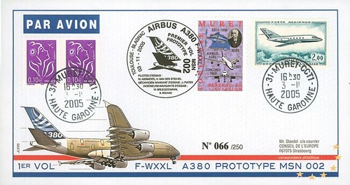 A380 14t1 2005 - pli, france