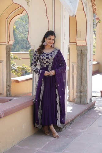 Robe longue anarkali salwar - robe,