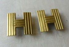 Paire d'anciennes boucles de ceinture, Hermès, vintage