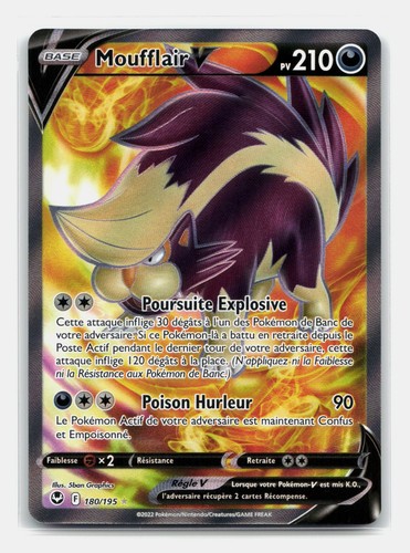 Carte pokemon moufflair - moufflair, v