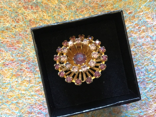 Jolie broche coeur - , fleur