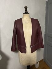 Authentique Et Actuelle Veste MAJE  En Cuir Peau Taille 36 Neuf Sans Étiquette