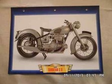 CARTE FICHE MOTO SUNBEAM S 8