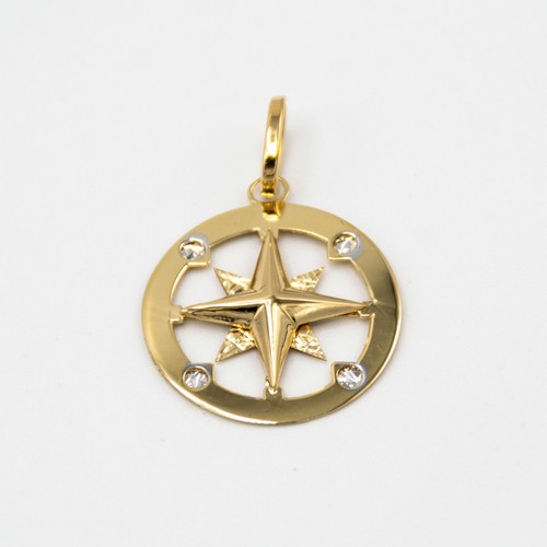 Pendentif jaune 18 - pendentif, or