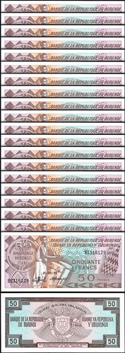 Burundi francs 1993 - burundi, unc