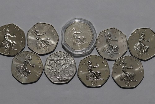 Uk gb 50 pence - 🧭,
