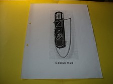 FEUILLET SIMPLE D EPOQUE POMPE A ESSENCE ASTER GEX MURAL R 20 -- satam boutillon