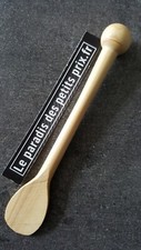 cuillère à Moutarde en bois,cuillère Moutarde spatule en bois de Buis de 11 cm, 