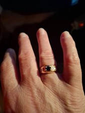 Bague dorée fantaisie style