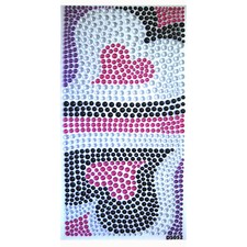STICKER ADHESIF 3D DECORATION 45x85mm MINI DEMI-PERLES MOTIF COEURS