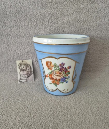 Cache pot porcelaine décor - en,