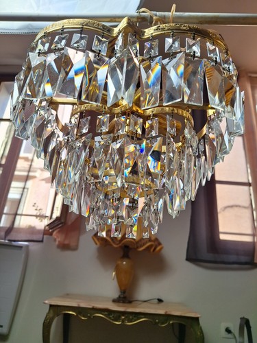Lustre vintage cristal - lustre,