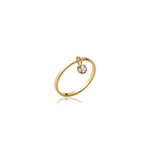 Bague pampille zirconium