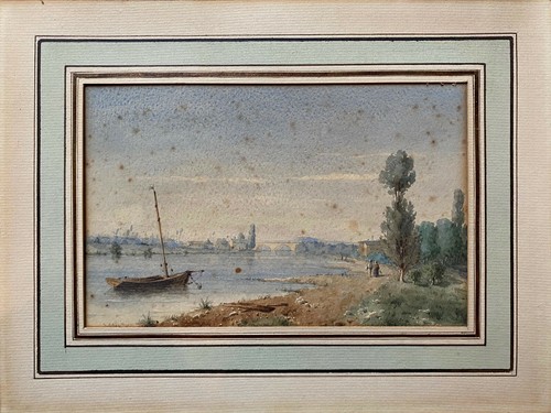 Tableau aquarelle 1872 bord - tableau, "bord