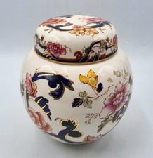 Boîte à thé en porcelaine de Mason’s à décor floral modèle Mandalay