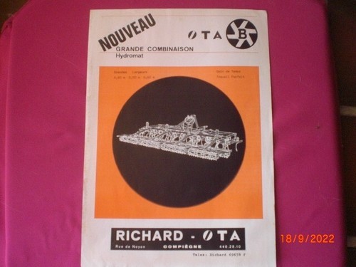 Ancien prospectus publicitaire - ancien,