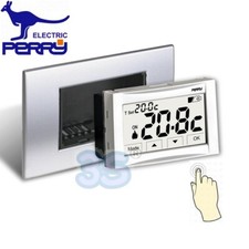 Perry 1TITE542 - Thermostat digital encastrable 3V écran tactile MOON SOFT TOUC