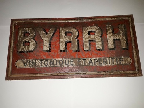 Byrrh plaque publicitaire - byrrh,