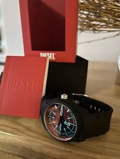 Montre Diesel DZ-1819 Ambar Black - Red Quartz (Polarised Glass) Neuve