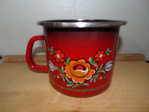 Ancien pot lait tôle - pot, à