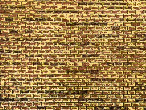 Coupe mur pierre - mur, de