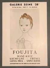 Affiche Foujita 1974  45*64 