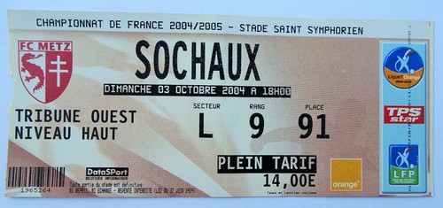 Billet match fc - (ticket),