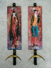 2 patères design 50 60 Italie Italian ? Coat hook 8067 figure