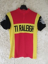 Maillot cycliste TI-RALEIGH années 70 vintage shirt jersey maglia camiseta S