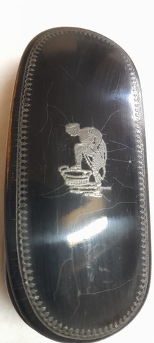 Ancienne tabatiere bois - , en