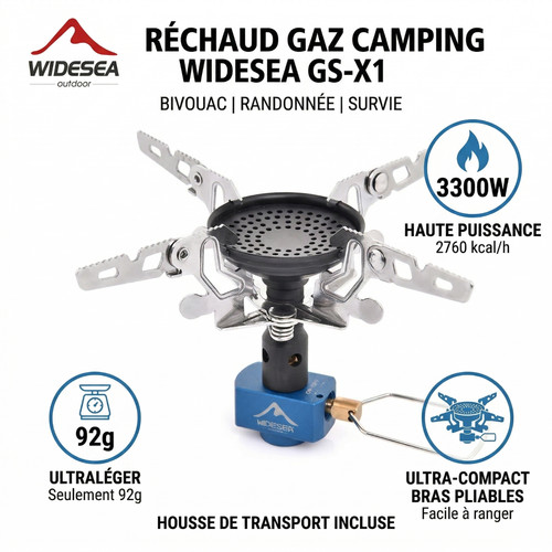 Réchaud gaz camping - gaz, portable