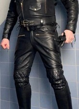 Pantalon en cuir de moto