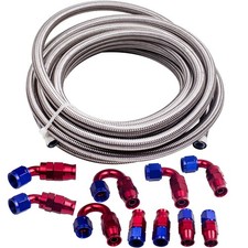 20FT/6M AN8 Tuyau de carburant tressé Raccord De Conduite De Carburant Kit