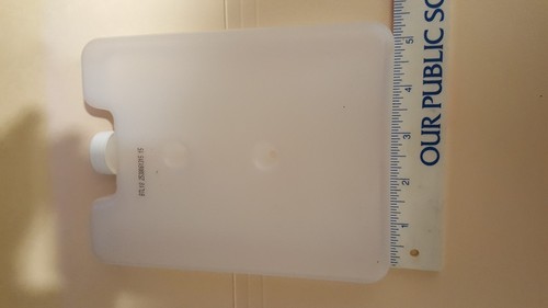 Clear plastic ice packs